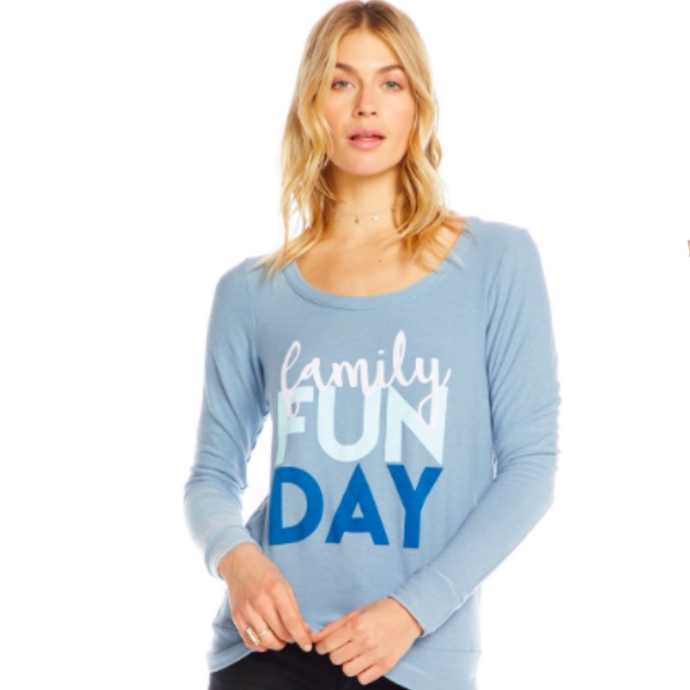 Chaser Graphic Family Fun Day Sweatshirt